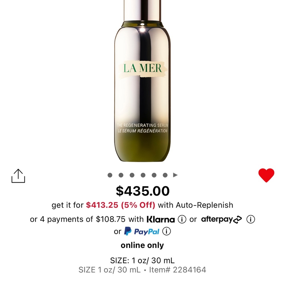 Regenerating Serum in Green Bottle